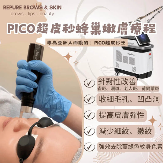 PICO超皮秒蜂巢嫩膚療程 - Repure Brows&Skin